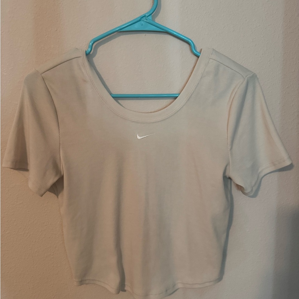 Nike Women's Off-White Crop Top